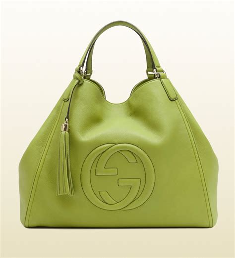 gucci soho apple green leather shoulder bag|gucci soho shoulder bag australia.